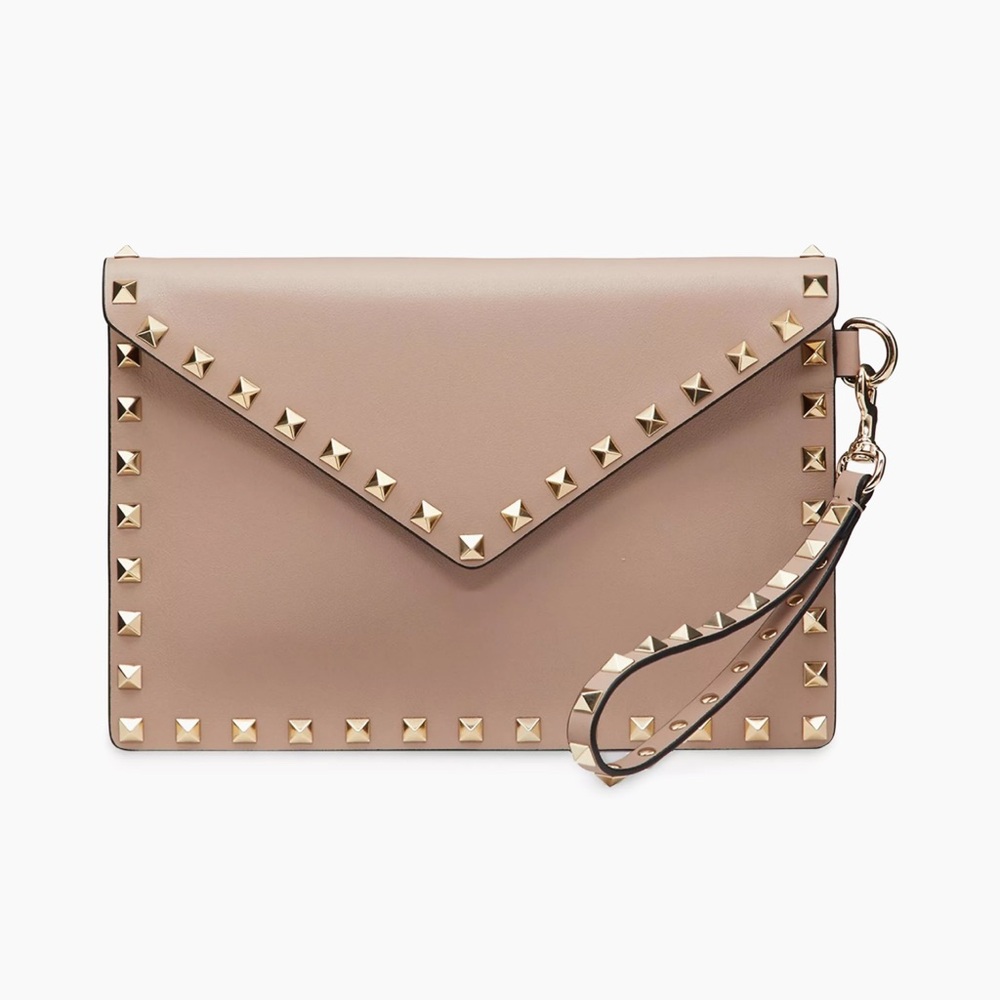 Valentino Rockstud Foldover Top Clutch Bag-Perfect condition (used it only once)